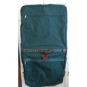 VTG Jaguar Hanging Garment Bag Green Logo Luggage Rare WOW Clothing Suits Pocket